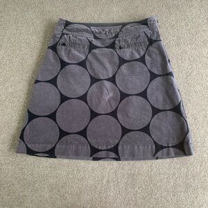 Boden Gray and Black A-Line Skirt